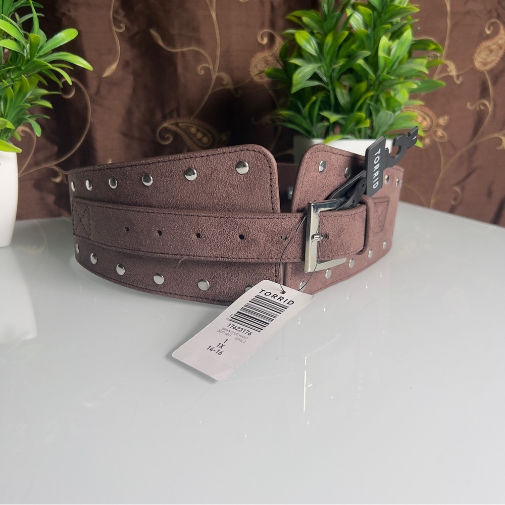 NWT Torrid Brown Studded Belt - Picture 2 of 4